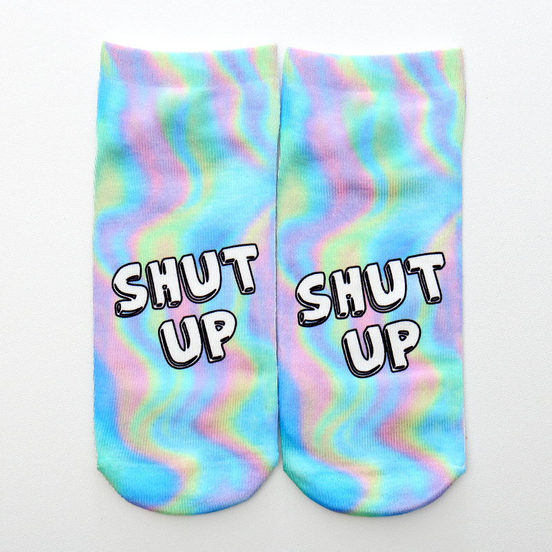 Unicorn3D Socks Personality Socks Printing Socks Cartoon Cat Unicorn Digital Thermal Transfer